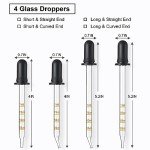 4 Pack of 1 mL Glass Eye Droppers