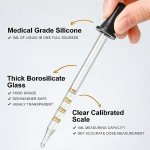 4 Pack of 1 mL Glass Eye Droppers