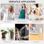 2 Pack Continuous Mist Spray Bottles - 6.8 OZ