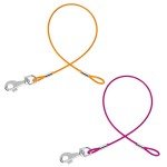 2 Pack Chew-Proof Heavy Duty Dog Leash Extenders
