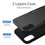 Hsefo Compatible with iPhone XR Case, Heavy Duty Protection Shockproof Dropproof Dustproof Anti-Scratch Phone Case Cover for xr -Black
