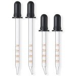 4 Pack of 1 mL Glass Eye Droppers