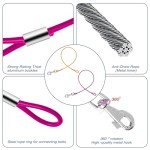2 Pack Chew-Proof Heavy Duty Dog Leash Extenders