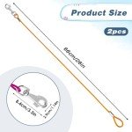 2 Pack Chew-Proof Heavy Duty Dog Leash Extenders