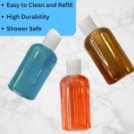 8 oz Plastic Squeeze Bottles - 2 Pack