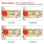 Floral Pattern Dog Collar with Personalized Buckle