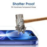 amFilm Auto-Alignment OneTouch for iPhone 16 Plus [6.7''] Screen Protector + Camera Lens Protector, Tempered Glass, 30 seconds Installation, Bubble Free, Case Friendly, Anti-Scratch [2+2 Pack]