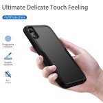 Hsefo Compatible with iPhone XR Case, Heavy Duty Protection Shockproof Dropproof Dustproof Anti-Scratch Phone Case Cover for xr -Black