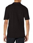 Hanes mens Short Sleeve X-temp Performance Polo fashion t shirts, Black, Medium US