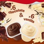 Chocolate & Vanilla Pudding Cups 12 Count Pack