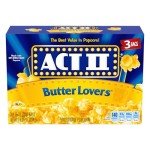 ACT II Butter Lovers Microwave Popcorn, 3 Bags