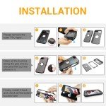 jaroco for iPhone SE Case 2022/2020/3rd/2rd,iPhone 8/7 case [Shockproof] [Dropproof] [Military Grade Drop Tested] with Non-Slip Removable Heavy Duty Full Body Phone Case-Black