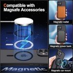 Hython Case for iPhone 11 Case Magnetic Translucent Matte Phone Cases 6.1" [Compatible with MagSafe] Thin Slim Fit Shockproof Bumper Hard Protective Cover for Women Men Girls, Frosted Black