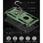 Yiakeng for iPhone XR Case, iPhone XR Phone Case with Screen Protector, Military Grade Protective Cases with Ring for iPhone XR (Military Green)
