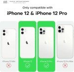 LOVE 3000 Designed for iPhone 12 Case/iPhone 12 Pro Case, Premium Silicone with [Soft Anti-Scratch Microfiber Lining] Shockproof Protective Phone Case for Men Women Girls 6.1", Matcha