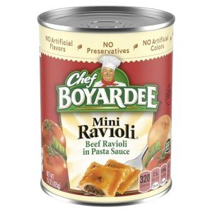 Chef Boyardee Mini Beef Ravioli, 15 oz Can
