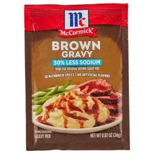 McCormick Low Sodium Brown Gravy Mix, 0.87 oz