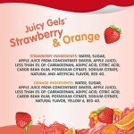 Strawberry & Orange Juicy Gel Snack Cups, 4 Pack