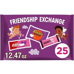 Valentine's Assorted Chocolate Snack Bag - 25 Pieces