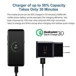 Samsung Fast Charger with USB Type C Cable 6ft for Samsung Galaxy S10/S10e/S10 Plus/S9/S9 Plus/S8/S8 Plus/A13/S23/A30/A31/A32/A50/A51/A52/A53/Note 20/Note 10/Note 9/Note 8/S20/S20+/S21/S21+/S22 Ultra