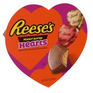 REESE'S Milk Chocolate Peanut Butter Hearts, 6.5 oz