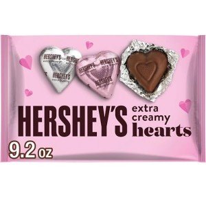 HERSHEY'S Milk Chocolate Hearts - 9.2 oz Bag
