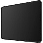 TONOS Black Mouse Pad 11 x 8.7 x 0.1 in. Basic Big Mouse Pad with Stitched Edges and Non-Slip Rubber Base, Premium-Textured Mouse Pad for Laptop, Computer & PC, Gaming & Working, Waterproof Mousepad
