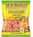 Haribo Peaches Gummies, 5 oz Bag