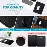 TONOS Black Mouse Pad 11 x 8.7 x 0.1 in. Basic Big Mouse Pad with Stitched Edges and Non-Slip Rubber Base, Premium-Textured Mouse Pad for Laptop, Computer & PC, Gaming & Working, Waterproof Mousepad