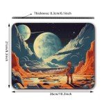 Flodirise Space Themed Design, Vibrant Color Mouse Pad Travel Mouse Pad for Gaming Cloth Mouse Pad Laptop Mouse Pad, 26x21cm