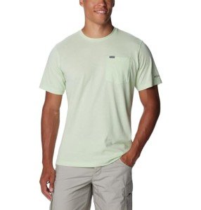 Columbia Men's Thistletown Hills Pocket Tee, Sage Leaf Heather, X-Small