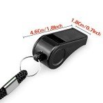 2 Pack Loud Sports Whistles with Lanyard