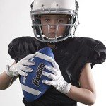 Kids Grip-Rite 100 Junior Size Football in Blue/White