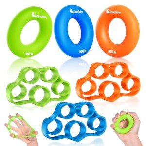 Hand Grip Strengthener & Finger Exerciser Set