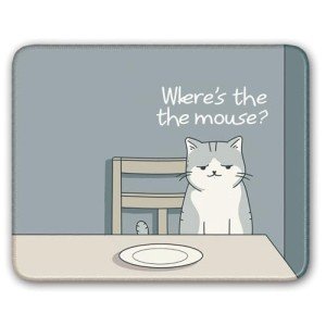 Flodirise Non-Slip Mouse Pad Gaming Mouse Pad Small Mousepad for Computer, Laptop, Gamer, Cat Pattern, 8x10 inch