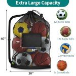 Extra Large Drawstring Mesh Sports Ball Bag