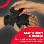 16 Pack Adhesive Bandage Wrap - Black 2"x5yds