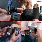 16 Pack Adhesive Bandage Wrap - Black 2"x5yds