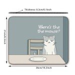 Flodirise Non-Slip Mouse Pad Gaming Mouse Pad Small Mousepad for Computer, Laptop, Gamer, Cat Pattern, 8x10 inch