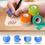 12-Pack Self-Adhesive Athletic Bandage Wraps
