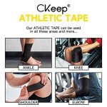Black Athletic Tape - 4 Pack, No Residue