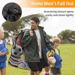 Large Mesh Sports Ball Storage Bag with Strap