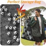 Large Mesh Ball Bag with Drawstring and Pocket
