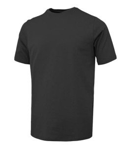 WORK IDEA Men's Cotton T-Shirts, Crew Neck Short Sleeve Tees for Men Summer Basic Tops,Black,XXL