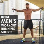Men's 2-in-1 Lightweight Running Shorts with Pockets