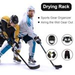 Portable Hockey Gear Drying Rack with Hooks