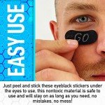 Customizable Eye Black Stickers for Kids - White Pencil
