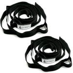 Yoga Stretch Strap with Loops for Therapy & Fitness