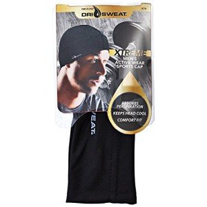 Men's Black Full Coverage Skull Caps - Dri Sweat