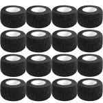 Black Self Adhesive Bandage Wrap - 16 Pack